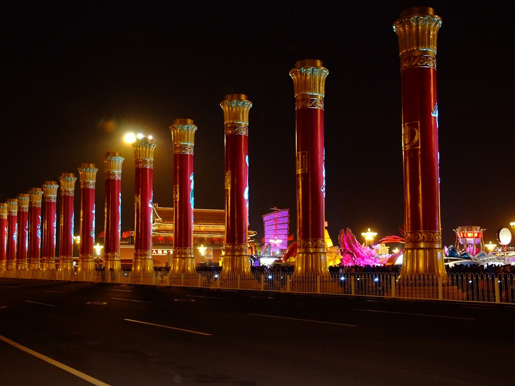 Tiananmen Square colorful night (rebar works) #29 - 1024x768