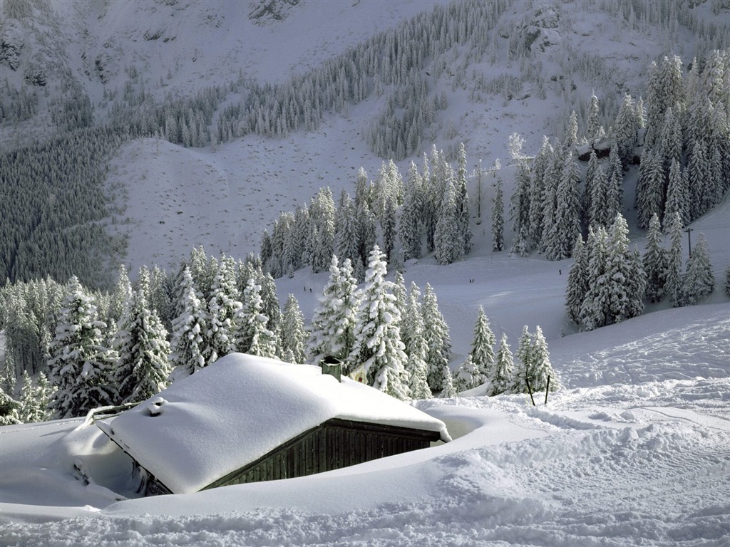 雪山雪景合集 壁紙(三) #5 - 1024x768