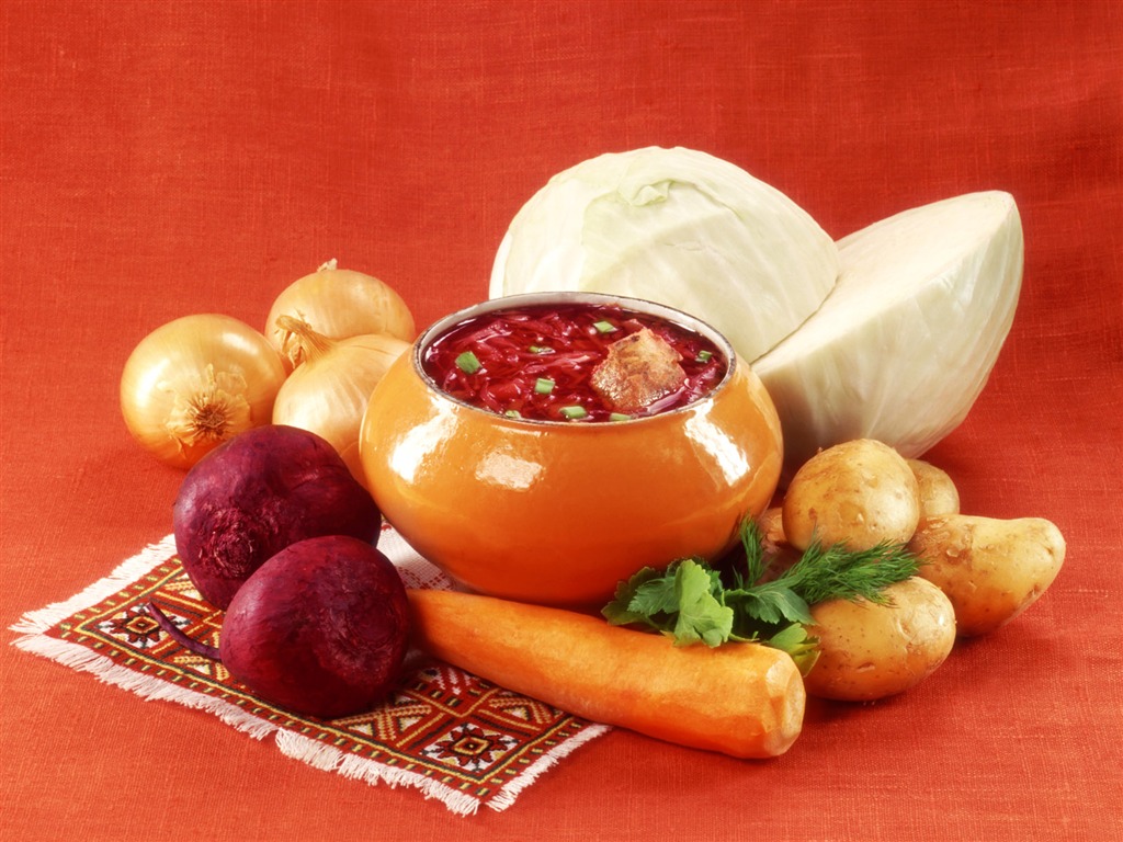 Russian type diet meal wallpaper (2) #1 - 1024x768