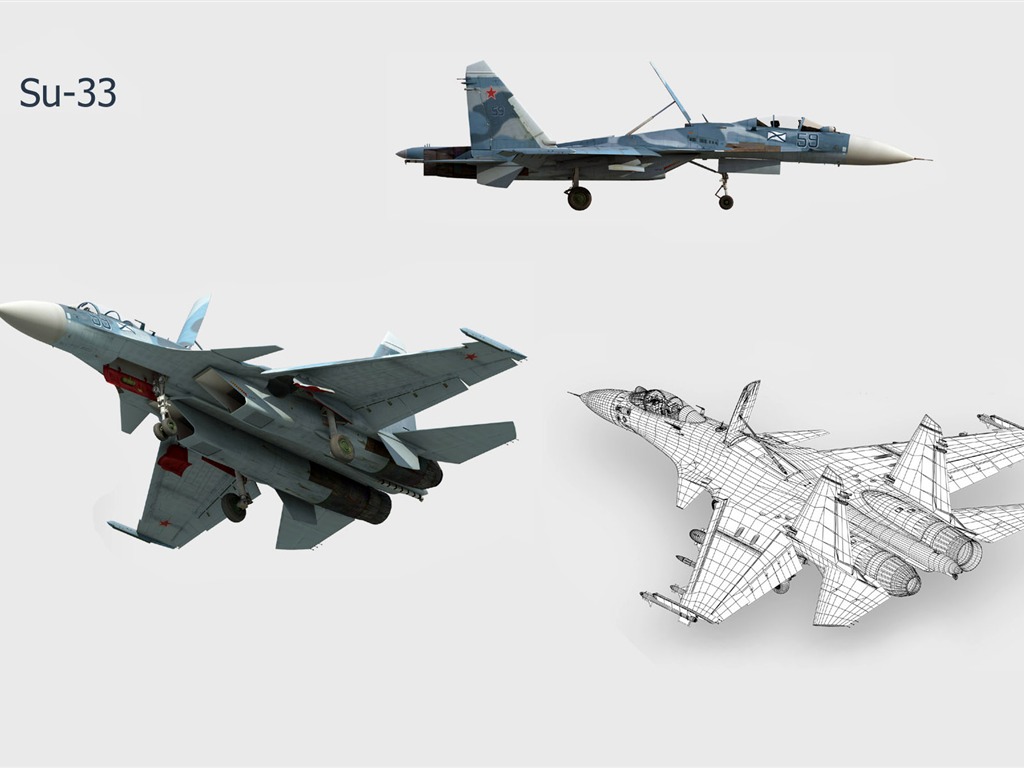CG обои военных самолетов #11 - 1024x768