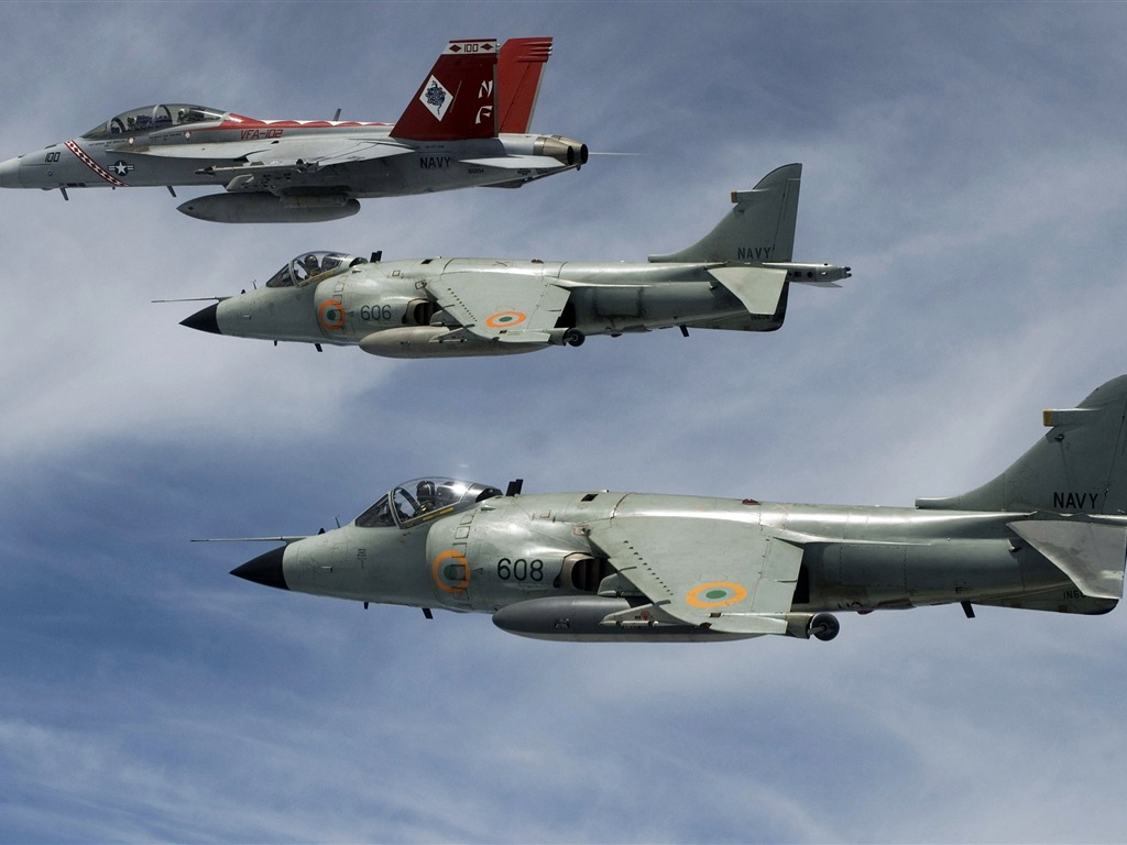 HD обои военных самолетов (11) #3 - 1024x768