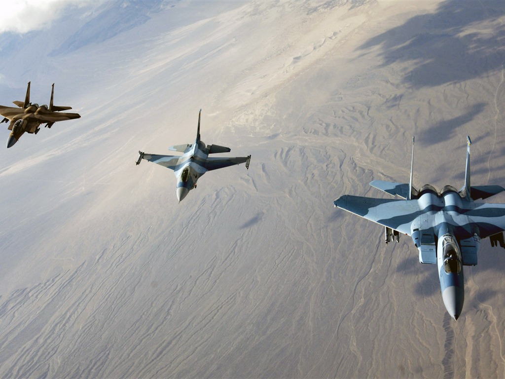 HD обои военных самолетов (11) #8 - 1024x768