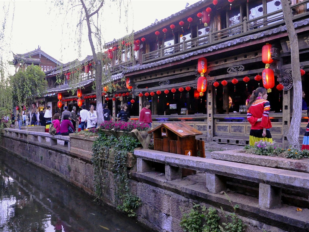 Starobylé město Lijiang atmosféra (1) (starý Hong OK práce) #16 - 1024x768