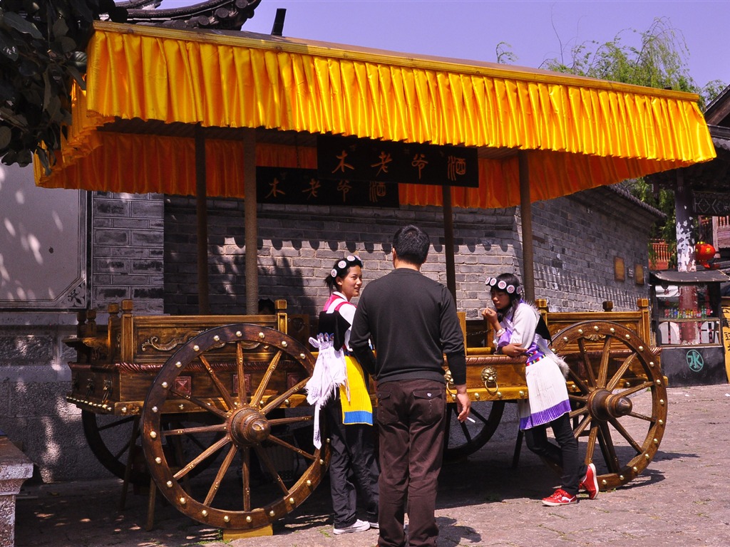 Starobylé město Lijiang atmosféra (1) (starý Hong OK práce) #19 - 1024x768
