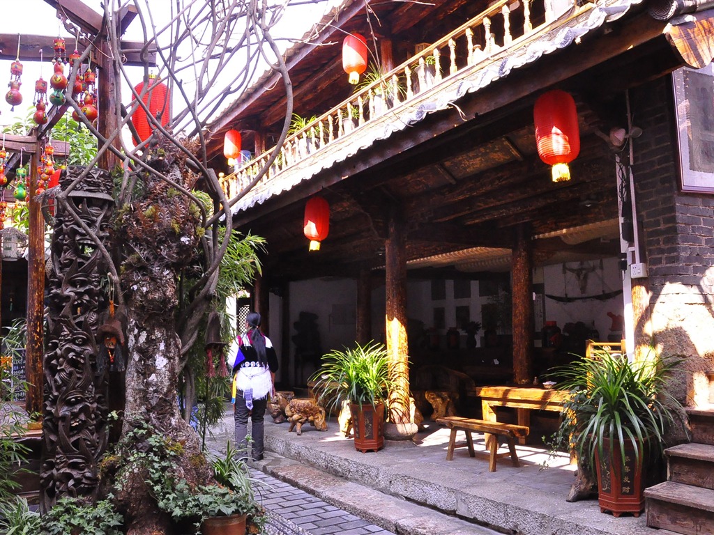 Lijiang atmósfera de pueblo antiguo (1) (antiguo funciona Hong OK) #36 - 1024x768