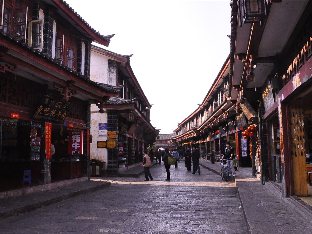 Starobylé město Lijiang atmosféra (2) (starý Hong OK práce) #11 - 1024x768
