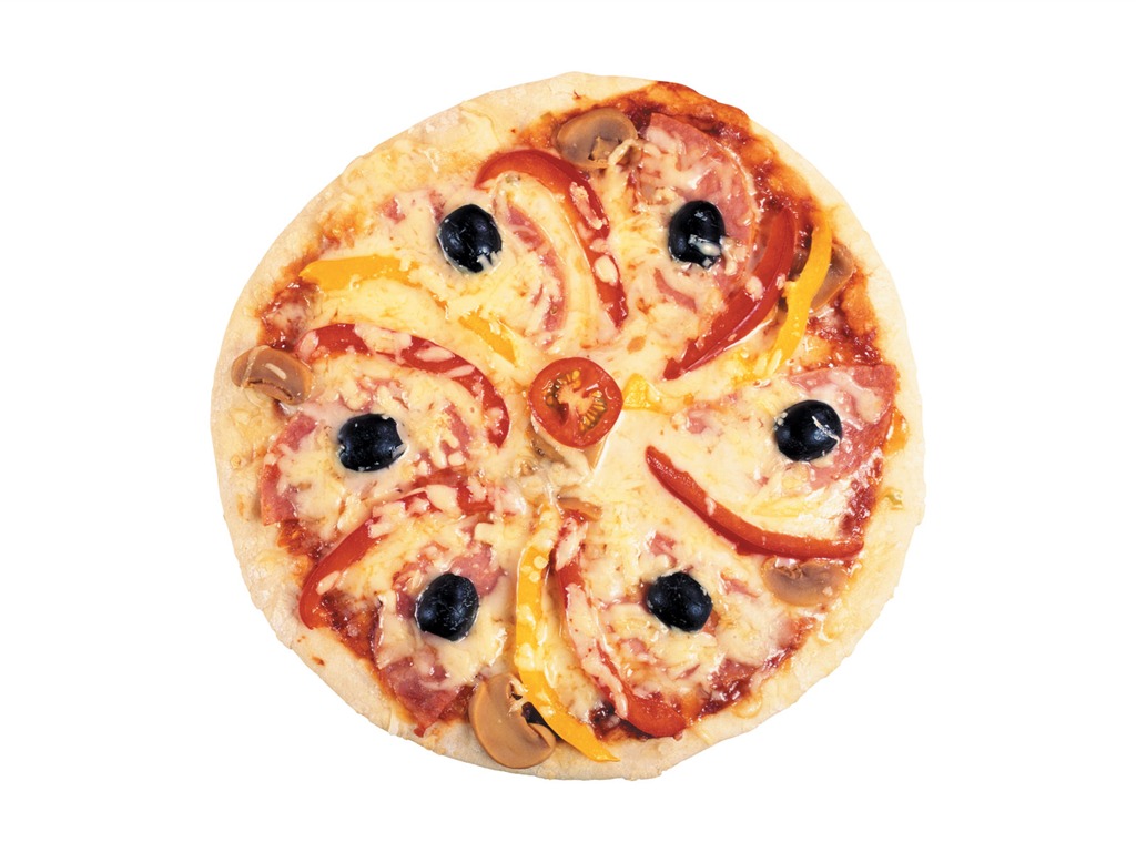 Pizza Jídlo tapety (3) #12 - 1024x768
