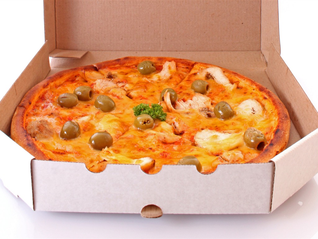 Pizza Jídlo tapety (3) #13 - 1024x768