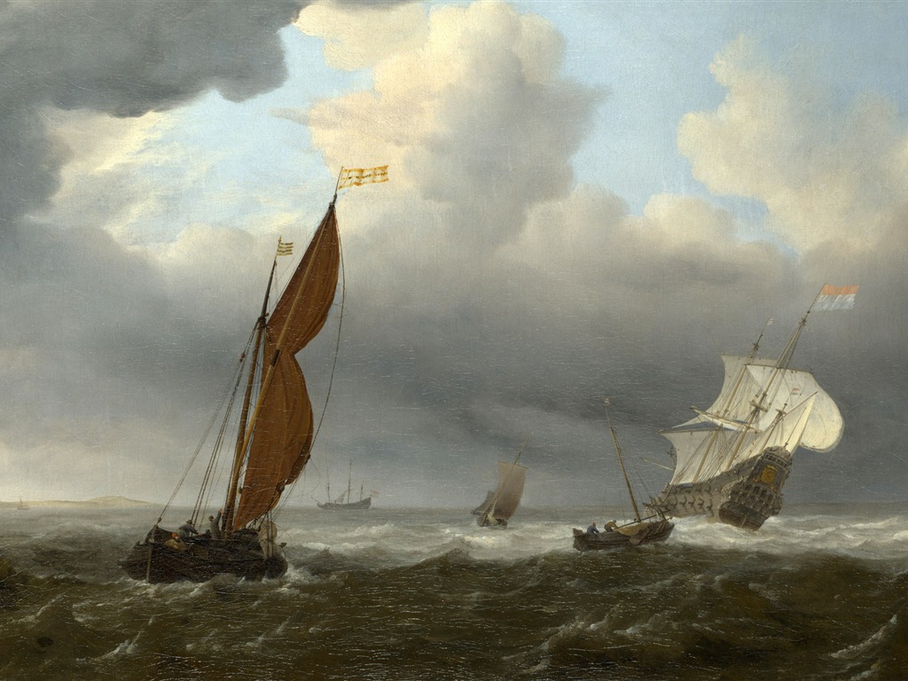 倫敦畫廊帆船 壁紙(一) #10 - 1024x768
