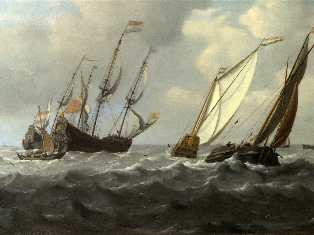 伦敦画廊帆船 壁纸(二)1 - 1024x768