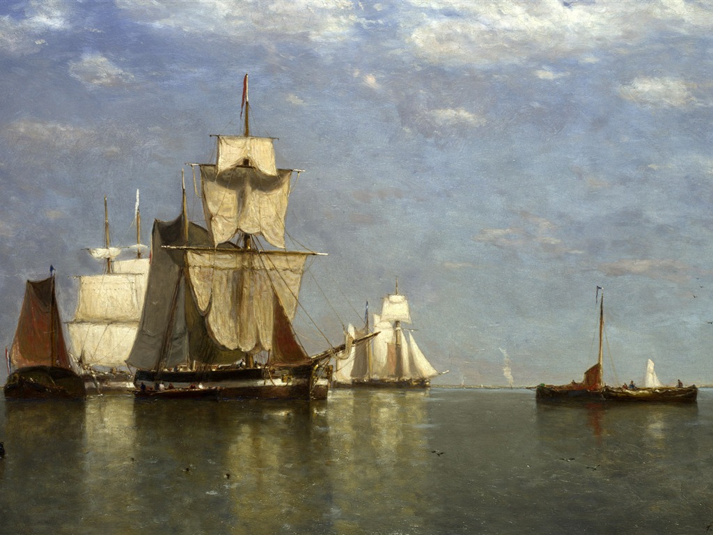 伦敦画廊帆船 壁纸(二)11 - 1024x768