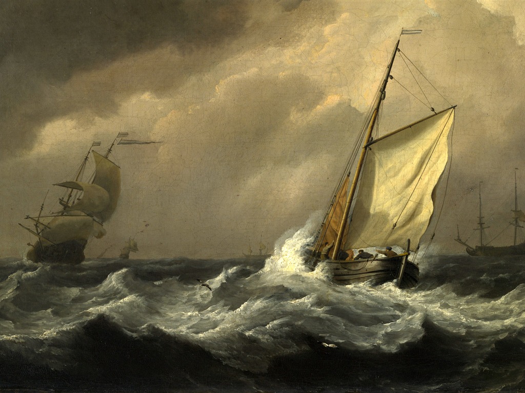 倫敦畫廊帆船 壁紙(二) #14 - 1024x768