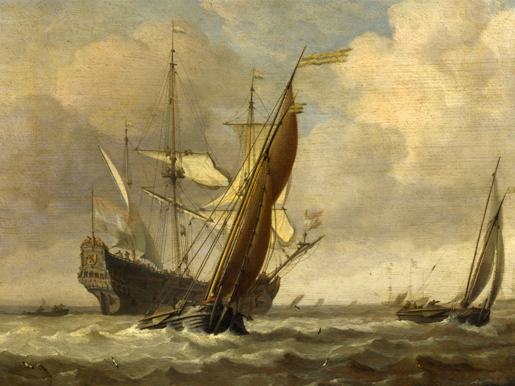 倫敦畫廊帆船 壁紙(二) #19 - 1024x768