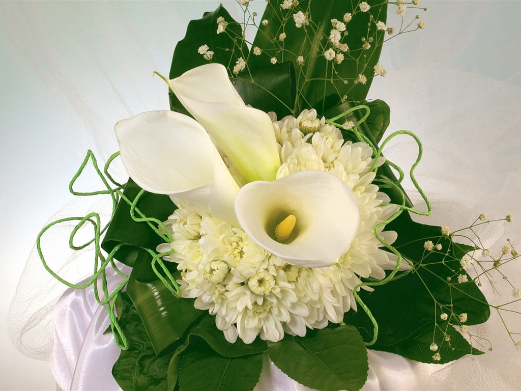 결혼식과 꽃 벽지 (1) #9 - 1024x768