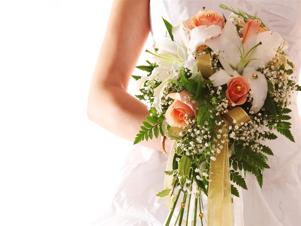 Svatby a květiny tapety (1) #12 - 1024x768