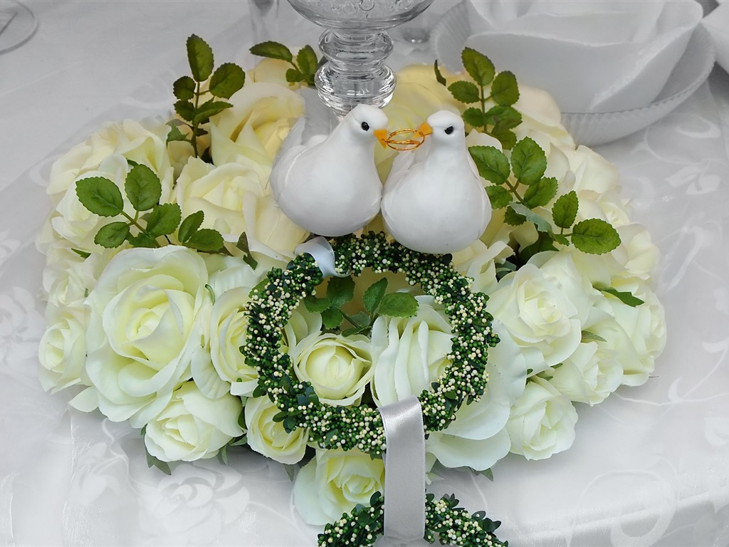 결혼식과 꽃 벽지 (2) #11 - 1024x768