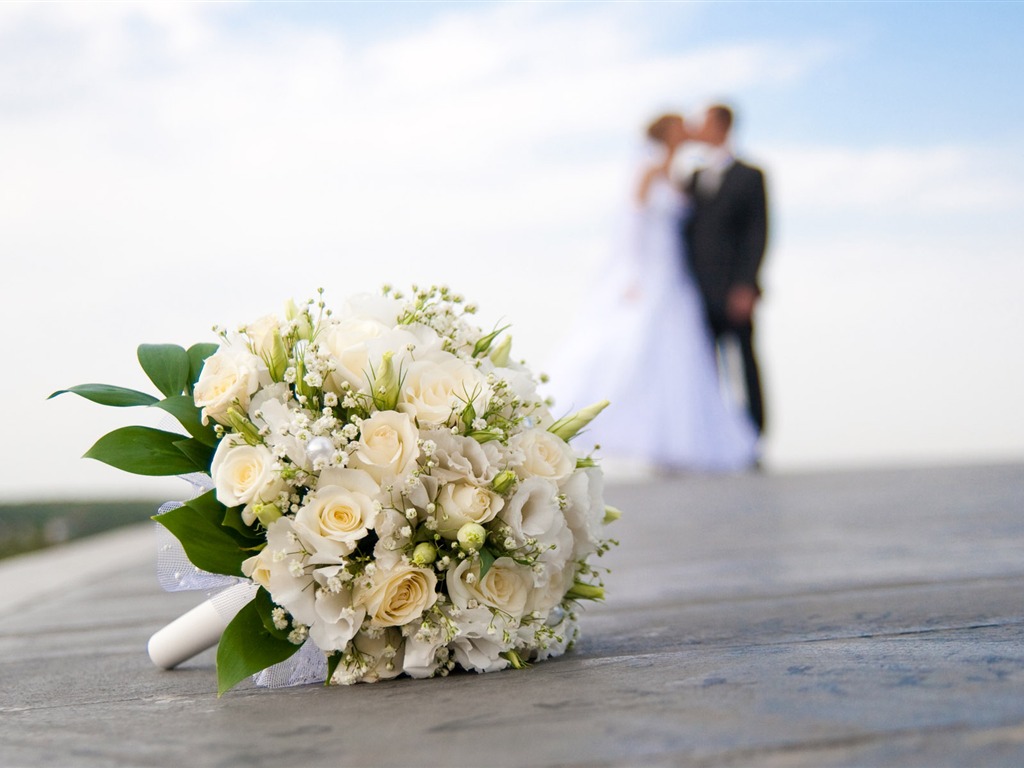 Weddings and Flowers wallpaper (2) #18 - 1024x768