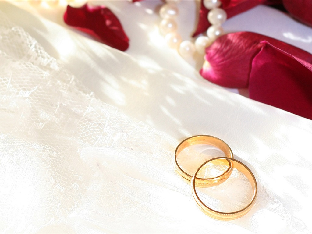 Свадьбы и свадебные кольца обои (1) #7 - 1024x768