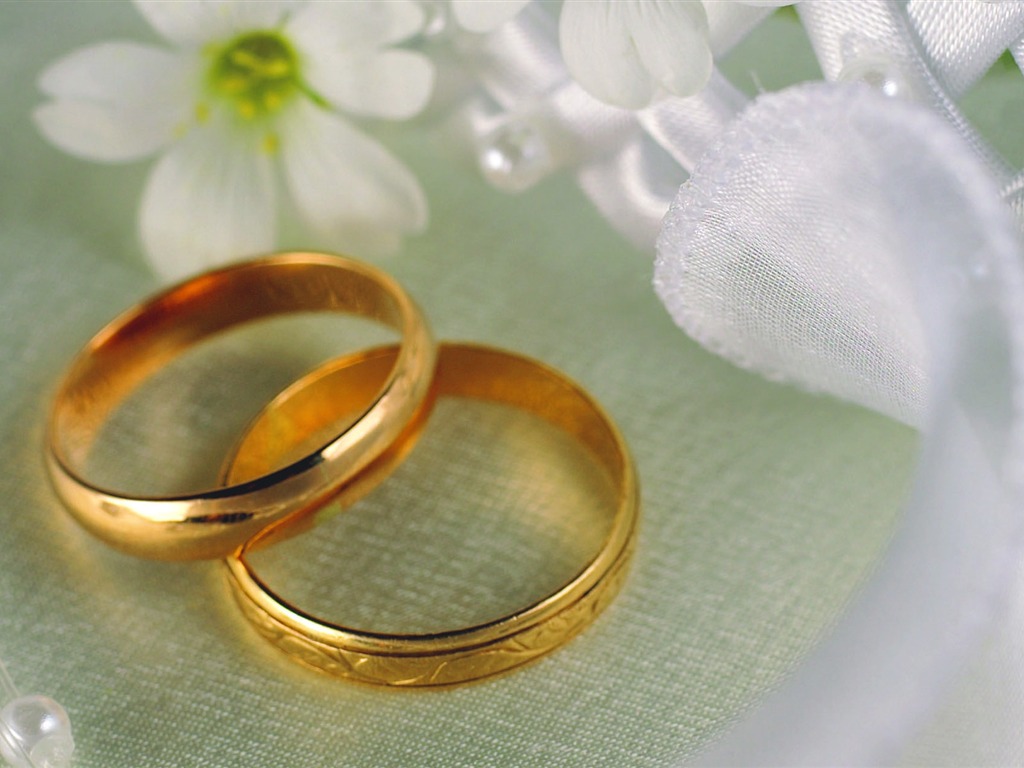 Mariage et papier peint anneau de mariage (1) #16 - 1024x768