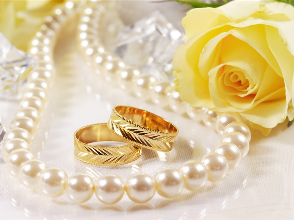Свадьбы и свадебные кольца обои (2) #1 - 1024x768