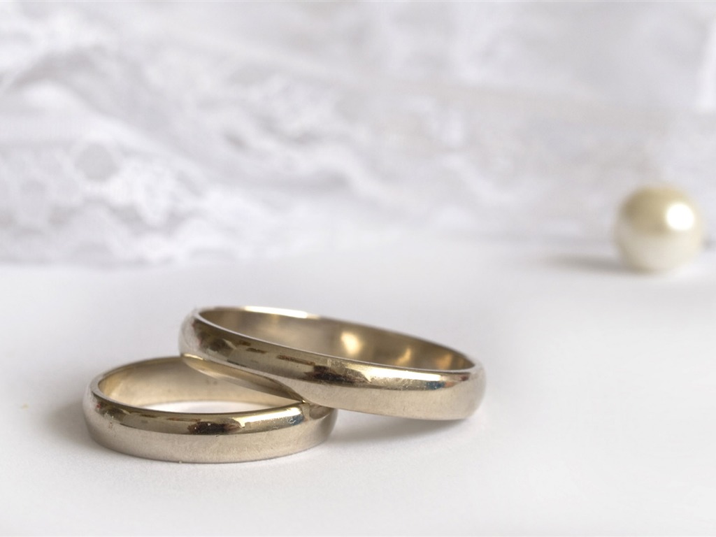 Свадьбы и свадебные кольца обои (2) #3 - 1024x768