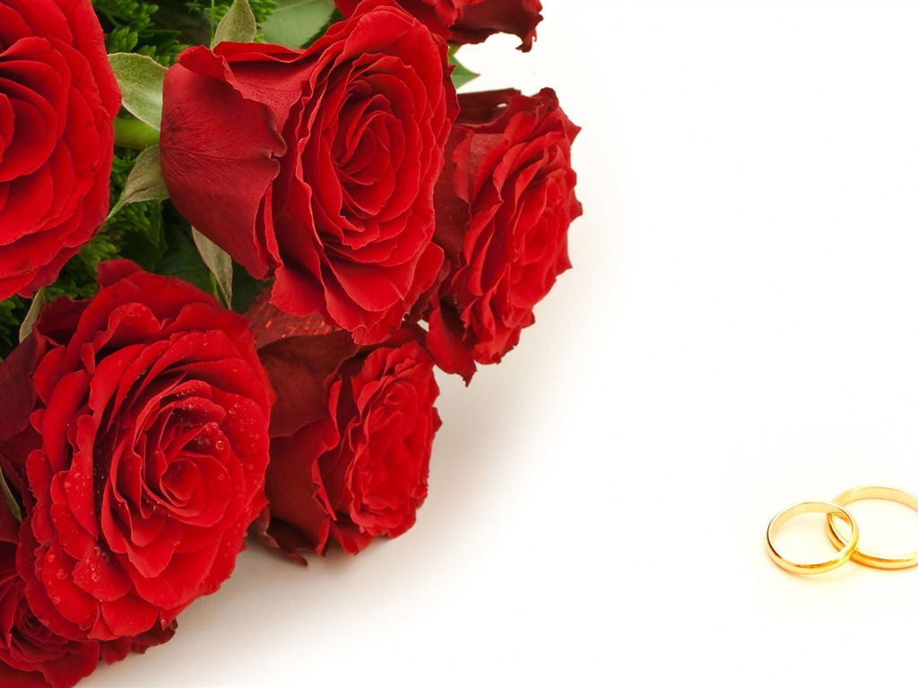 Свадьбы и свадебные кольца обои (2) #5 - 1024x768