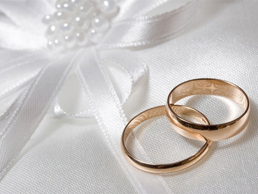 Свадьбы и свадебные кольца обои (2) #14 - 1024x768