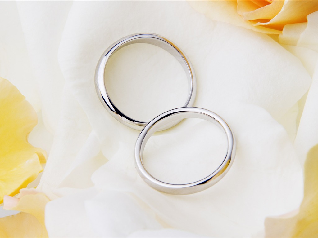 Свадьбы и свадебные кольца обои (2) #17 - 1024x768