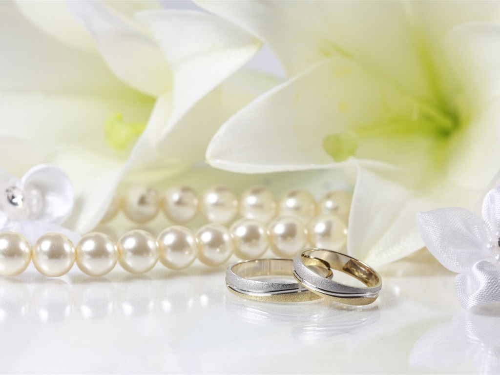 Свадьбы и свадебные кольца обои (2) #19 - 1024x768