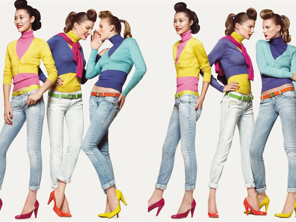Colorful fashion wallpaper (5) #9 - 1024x768