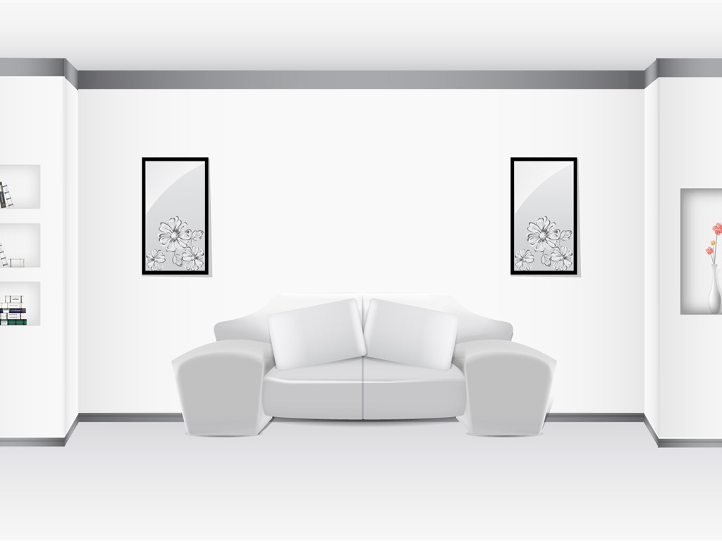 Vector home wallpaper (3) #19 - 1024x768