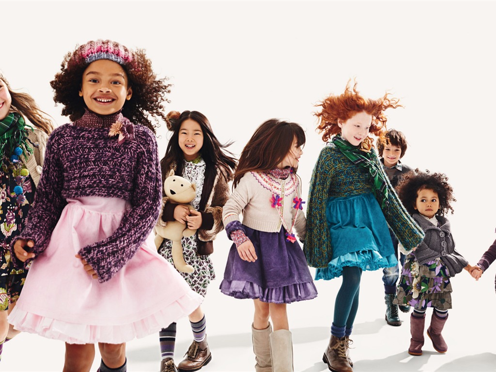 Los niños de colores de moda de papel tapiz (3) #18 - 1024x768