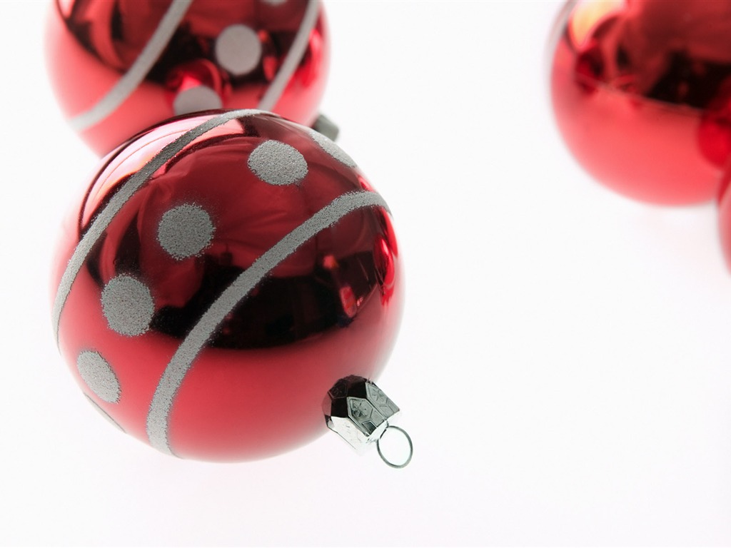 Рождественские шары обои (8) #16 - 1024x768