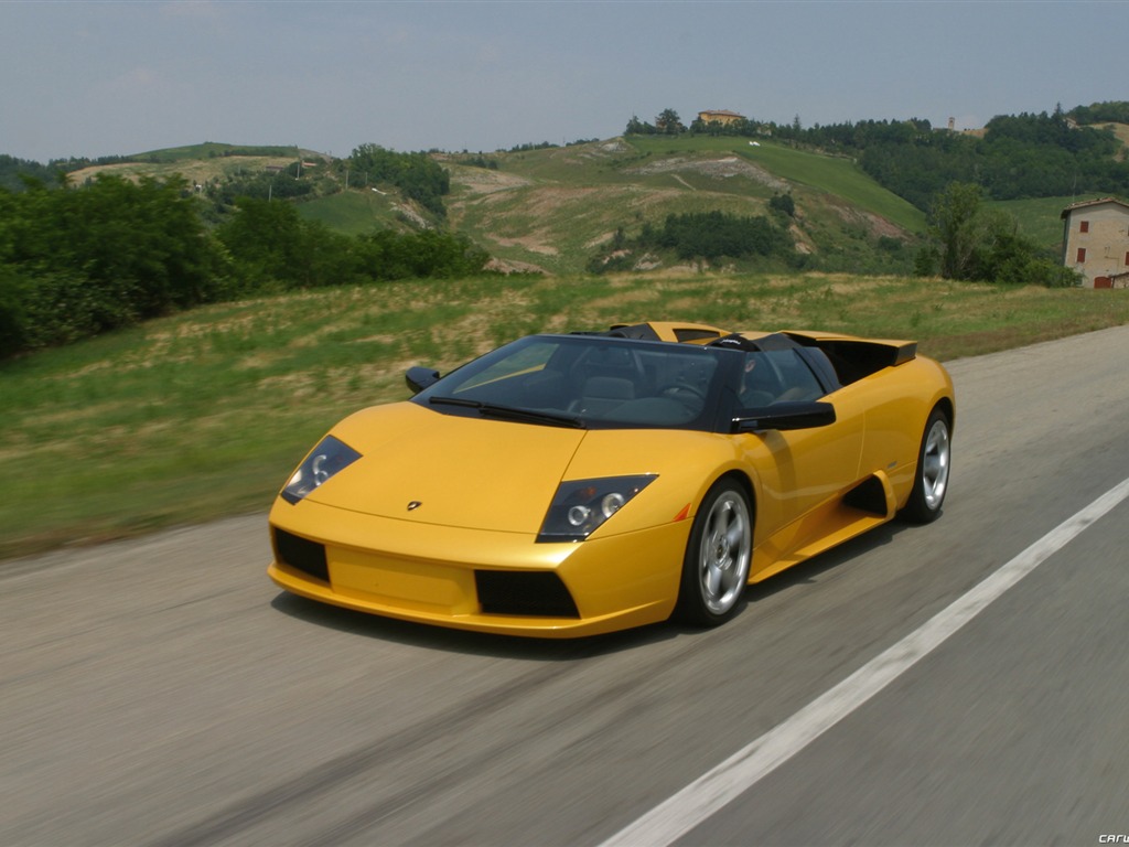 Lamborghini Murcielago Roadster - 2004 HD обои #2 - 1024x768