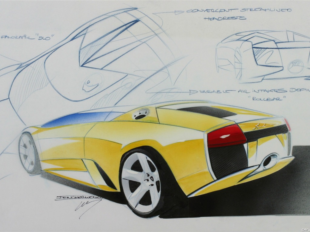 Lamborghini Murciélago Roadster - 2004 fondos de escritorio de alta definición #44 - 1024x768
