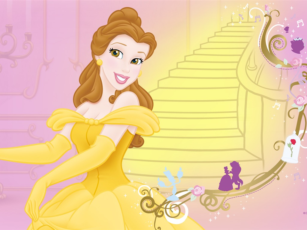 Princesa Disney de dibujos animados fondos de escritorio (3) #12 - 1024x768