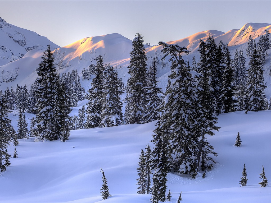 Fond d'écran panoramique de neige (4) #14 - 1024x768