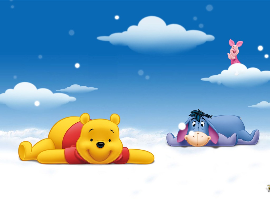 월트 디즈니 만화 곰돌이 푸우 벽지 (1) #7 - 1024x768