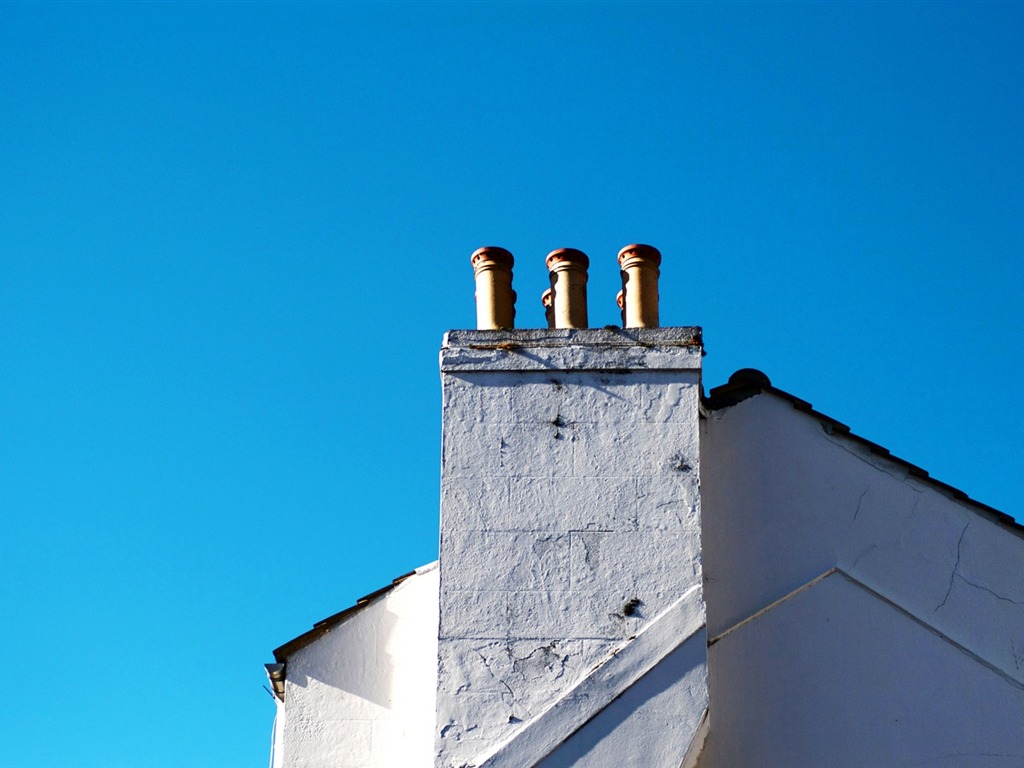 Fondos de escritorio de la Ciudad de cielo azul #16 - 1024x768