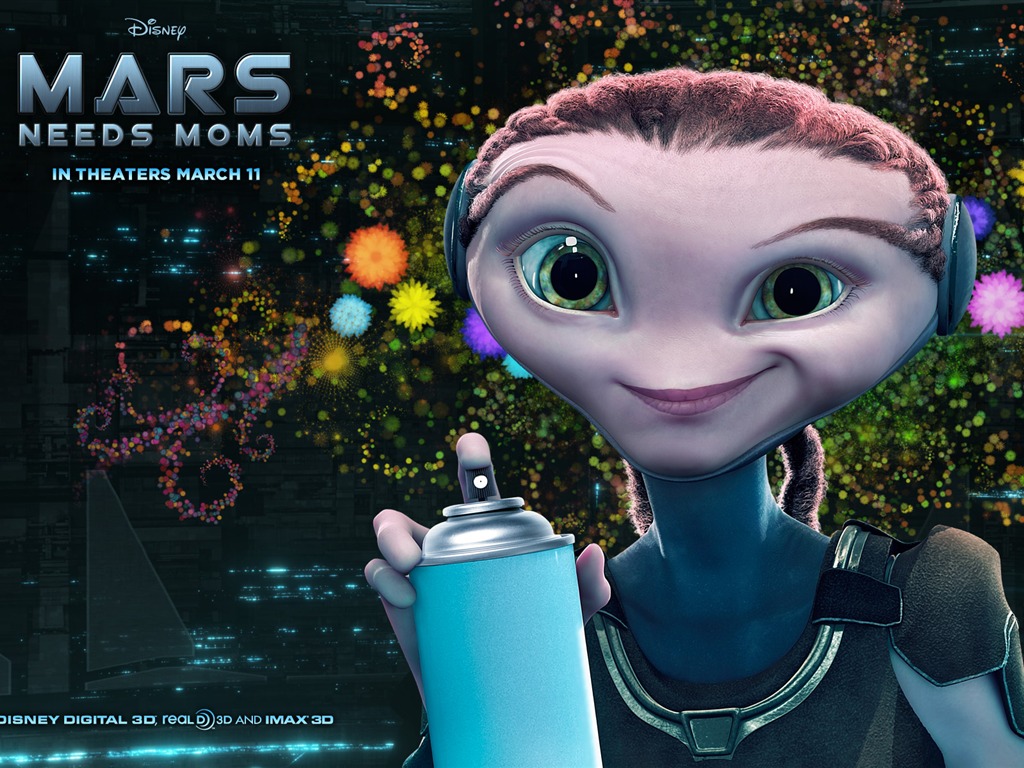 Mars Needs Moms fonds d'écran #3 - 1024x768