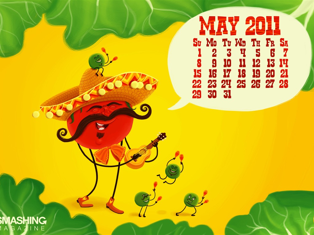 May 2011 Calendar Wallpaper (1) #14 - 1024x768