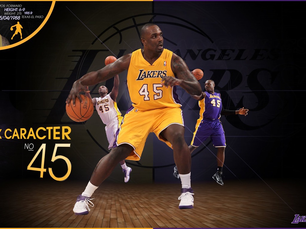 NBA 2010-11赛季 洛杉矶湖人队 壁纸3 - 1024x768