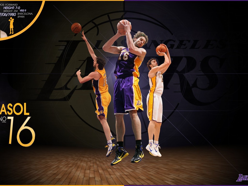 NBA 2010-11赛季 洛杉矶湖人队 壁纸10 - 1024x768