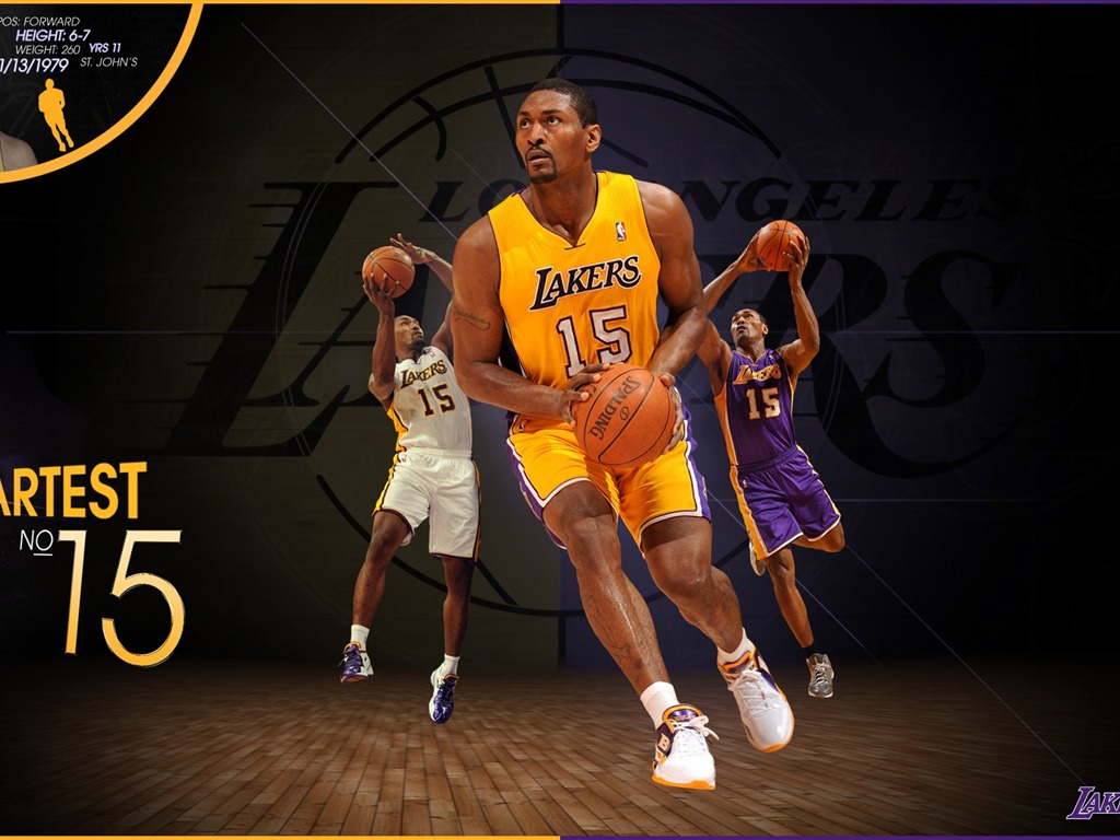 NBA 2010-11赛季 洛杉矶湖人队 壁纸11 - 1024x768