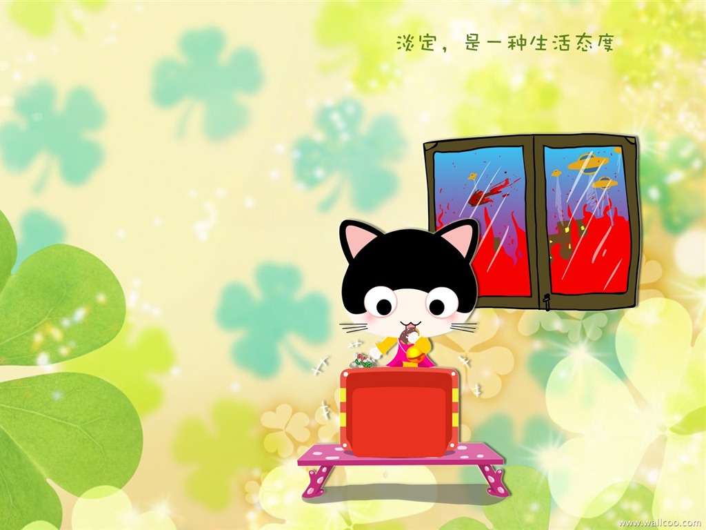 Baby-Katze Cartoon wallpaper (2) #11 - 1024x768