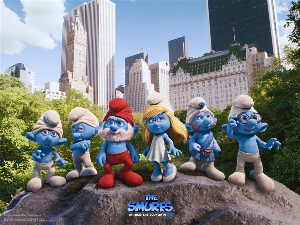 The Smurfs 蓝精灵 壁纸专辑1 - 1024x768