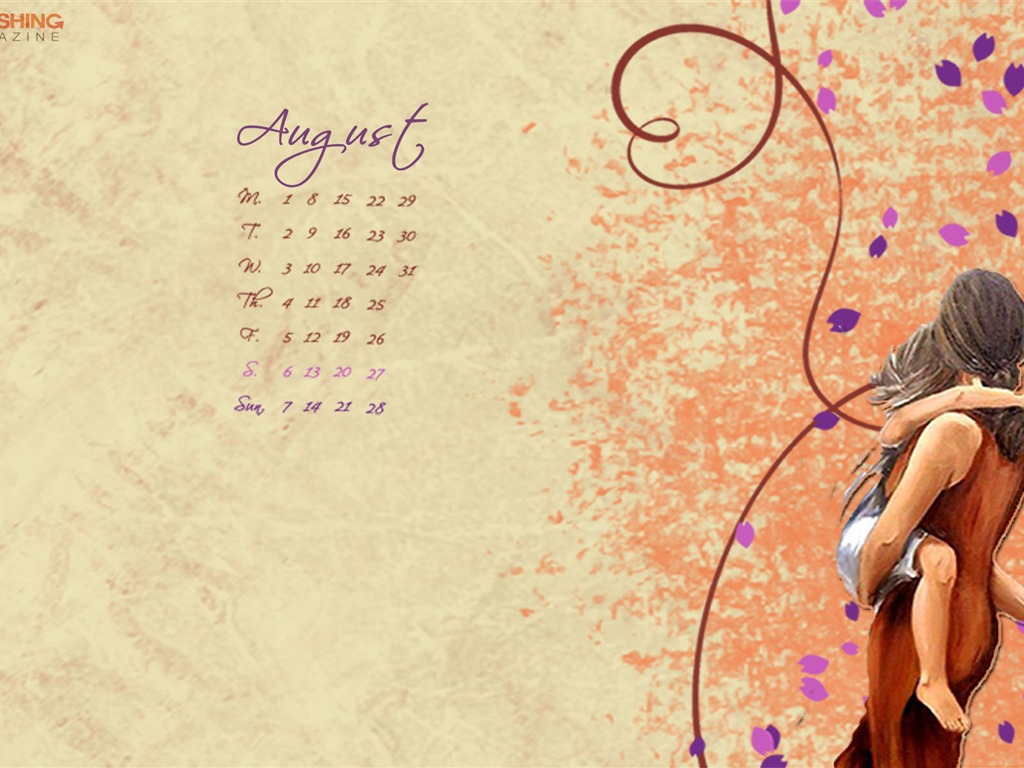 August 2011 calendar wallpaper (2) #13 - 1024x768