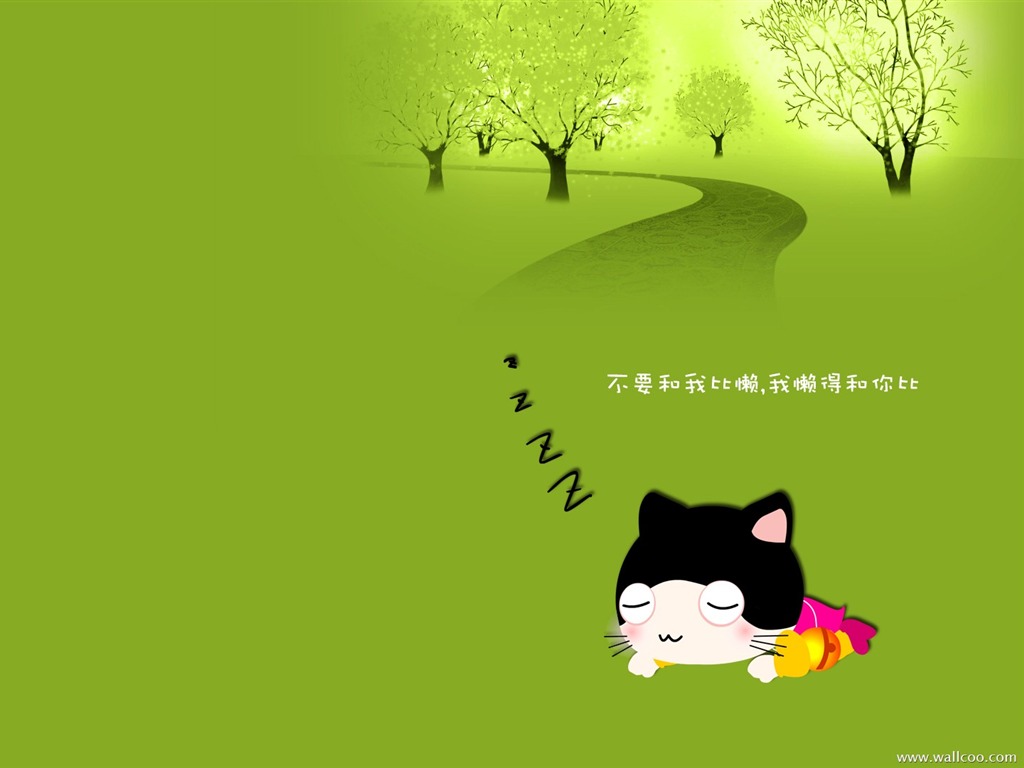 猫咪宝贝 卡通壁纸(四)8 - 1024x768