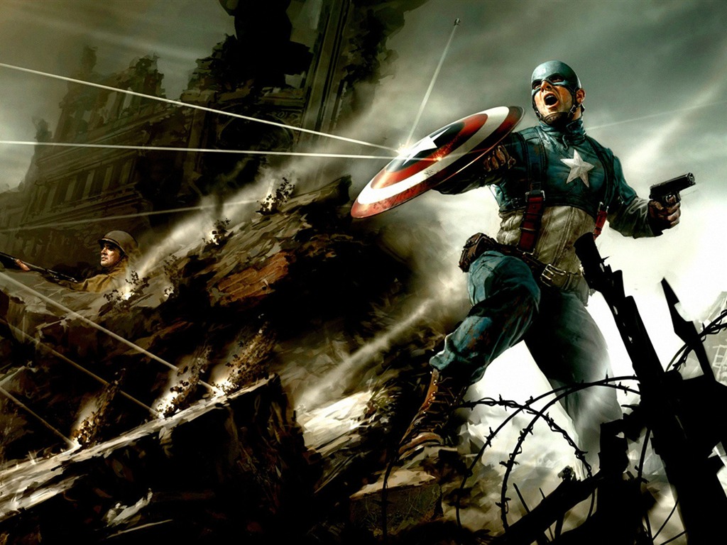 캡틴 아메리카 : 첫번째 아벤저의 HD 배경 화면 #22 - 1024x768