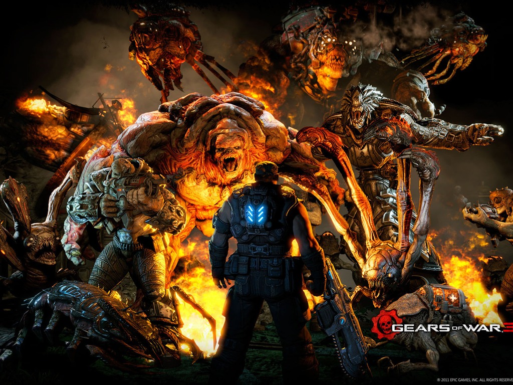 Gears of War 3 HD wallpapers #16 - 1024x768